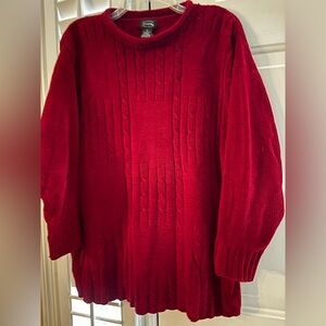 Designers Originals Red Crew Neck Sweater